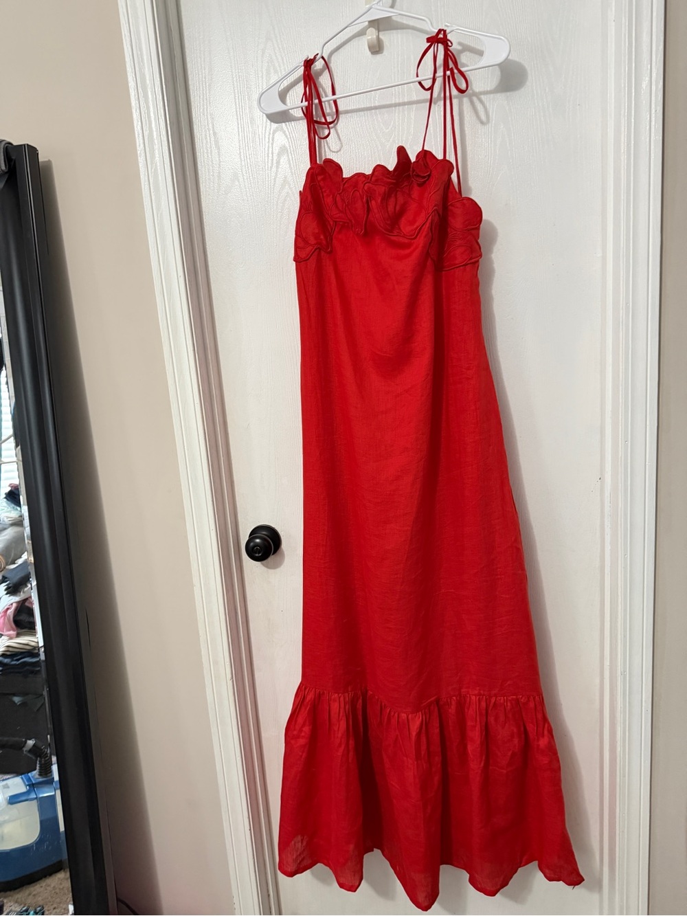 Tuckernuck Red Poema Maxi Dress. nWT size 10 875.00 retail Andres Otalora - Picture 4 of 8